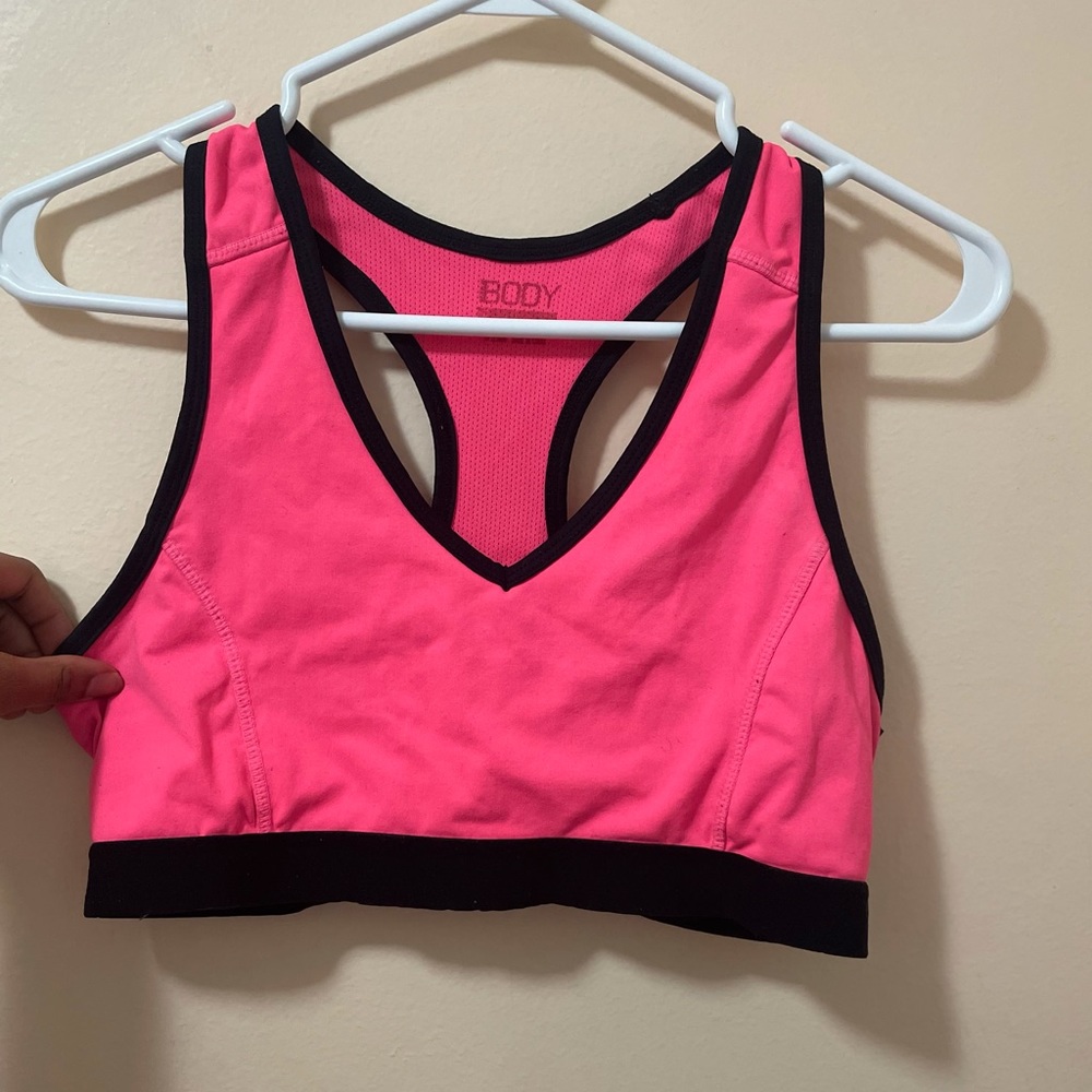 Comfortable pink sport bra